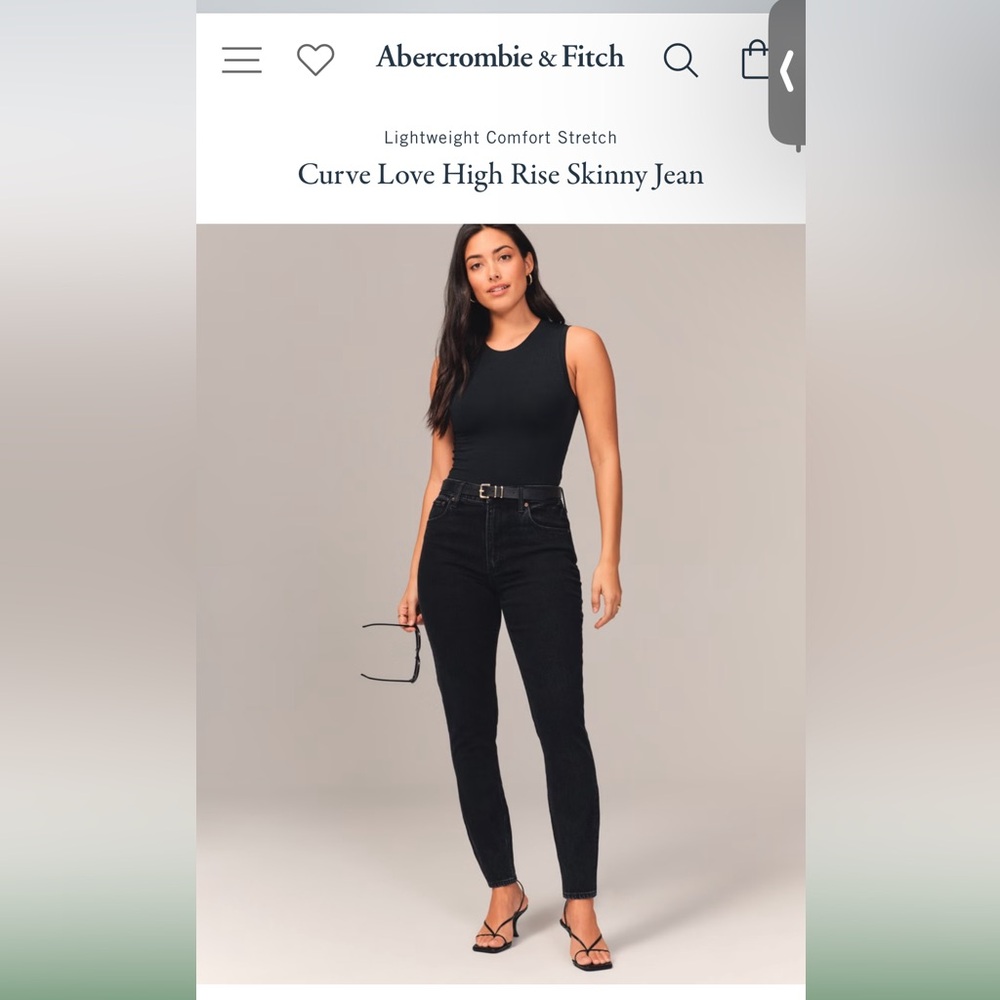 Never worn Extra Long A&F Curve Love High Rise Skinny Jean